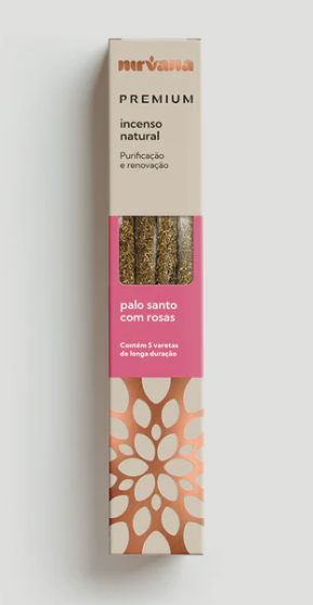 Incenso Palo Santo com Rosas